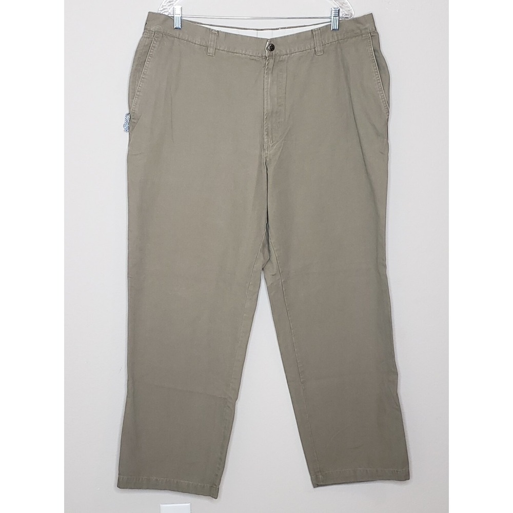 Columbia Mens Pants 40x32 Tan Carpenter Pocket Flat Front Zip Pocket‎ Khakis